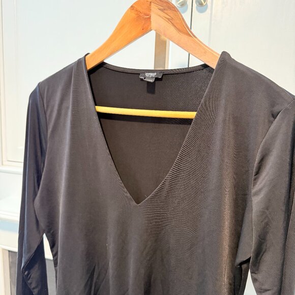 🖤 Express Body Contour Long Sleeve Bodysuit | Size Large - Picture 2 of 9